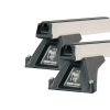 Rhino Rack JA0884 Heavy Duty RLTF Silver Trackmount 2 Bar Roof Rack