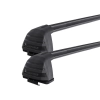 Rhino Rack RV0664B Vortex ROC25 Flush Black 2 Bar Roof Rack