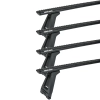 Rhino Rack JC-05078 Sportz RL210 Black 4 Bar Roof Rack for Mazda E Series Low Roof 4dr Low Roof with Rain Gutter (1984 to 2006) - Gutter Mount