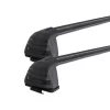 Rhino Rack RV0302B Vortex ROC25 Flush Black 2 Bar FMP Roof Rack for Mitsubishi ASX XA-XD 5dr SUV with Bare Roof (2010 onwards) - Factory Point Mount