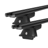 Yakima TrimHD Thru bar Black 2 Bar Roof Rack for MAZDA Mazda 3 5dr Hatch with Factory Mounting Point (2004 to 2009)
