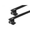 Thule 7105 WingBar Evo Black 2 Bar Roof Rack for GMC Sierra 1500 Crew Cab 4dr Ute with Bare Roof (2019 onwards) - Clamp Mount