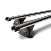Yakima HD Through Bar Silver 2 Bar Roof Rack for SKODA Fabia Combi 5dr Wagon with Raised Roof Rail (2018 onwards)