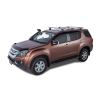 Rhino Rack JA8334 Vortex RLT600 Trackmount Silver 3 Bar Roof Rack for Isuzu MU-X LS-T 5dr SUV with Raised Roof Rail (2013 to 2021) - Track Mount