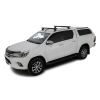 Rhino Rack JB0952 - Heavy Duty RCH Trackmount Black 2 Bar Roof Rack for TOYOTA Hilux 4dr 4dr Ute from 2015