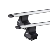Thule 754 WingBar Evo Silver 2 Bar Roof Rack for Lexus IS 4dr Sedan with Bare Roof (2005 to 2013) - Clamp Mount