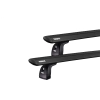 Thule 751 WingBar Evo Black 2 Bar Roof Rack for Renault Grand Modus Modus 5dr Wagon with Factory Mounting Point (2008 to 2012) - Factory Point Mount