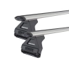 Rhino Rack JA2617 Vortex RL110 Silver 2 Bar Roof Rack for MAZDA B Series 4dr Ute with Rain Gutter (1992 to 1999)