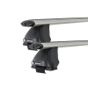 Rhino Rack JA2030 Vortex 2500 Silver 2 Bar Roof Rack for ALFA ROMEO 147 5dr Hatch with Bare Roof (2001 to 2011)