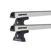 Rhino Rack JA8278 Heavy Duty RLT600 Ditch Mount Silver 2 Bar Roof Rack for CITROEN C3 5dr Hatch with Bare Roof (2002 to 2010)