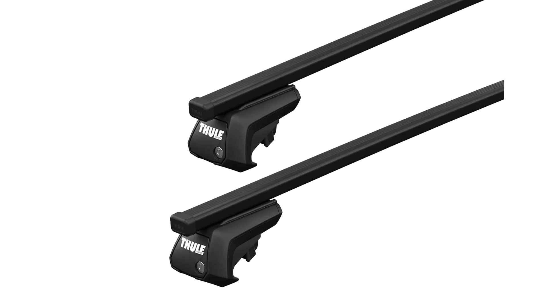 Thule 7104 SquareBar Evo Black 2 Bar Roof Rack