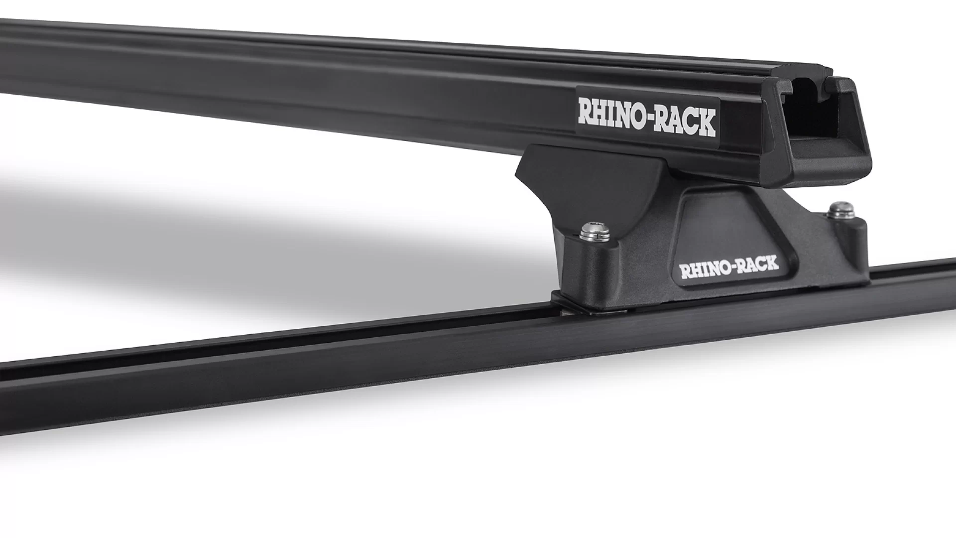 Rhino Rack JA8704 Heavy Duty RLTP Trackmount Black 2 Bar Roof Rack
