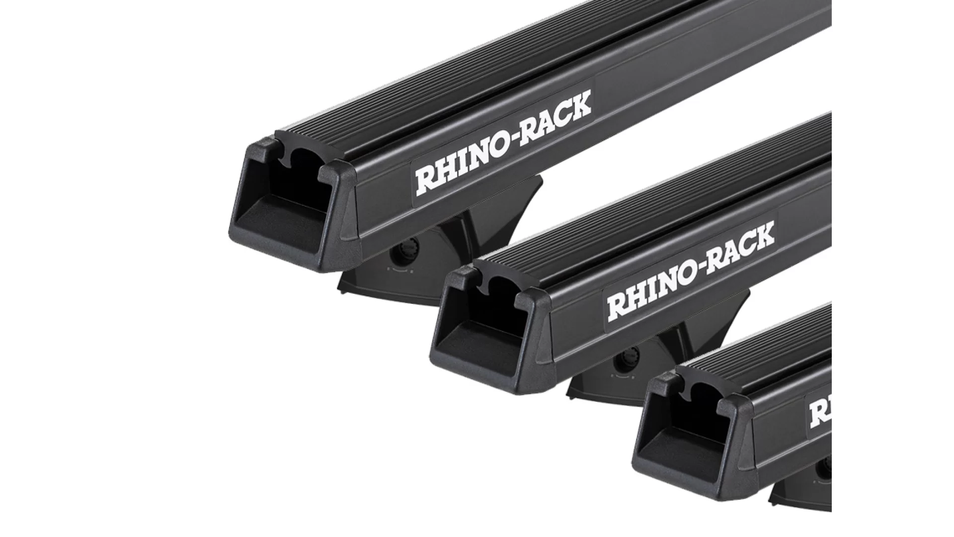 Rhino Rack JC 03473 Heavy Duty RX300H Black 3 Bar Roof Rack