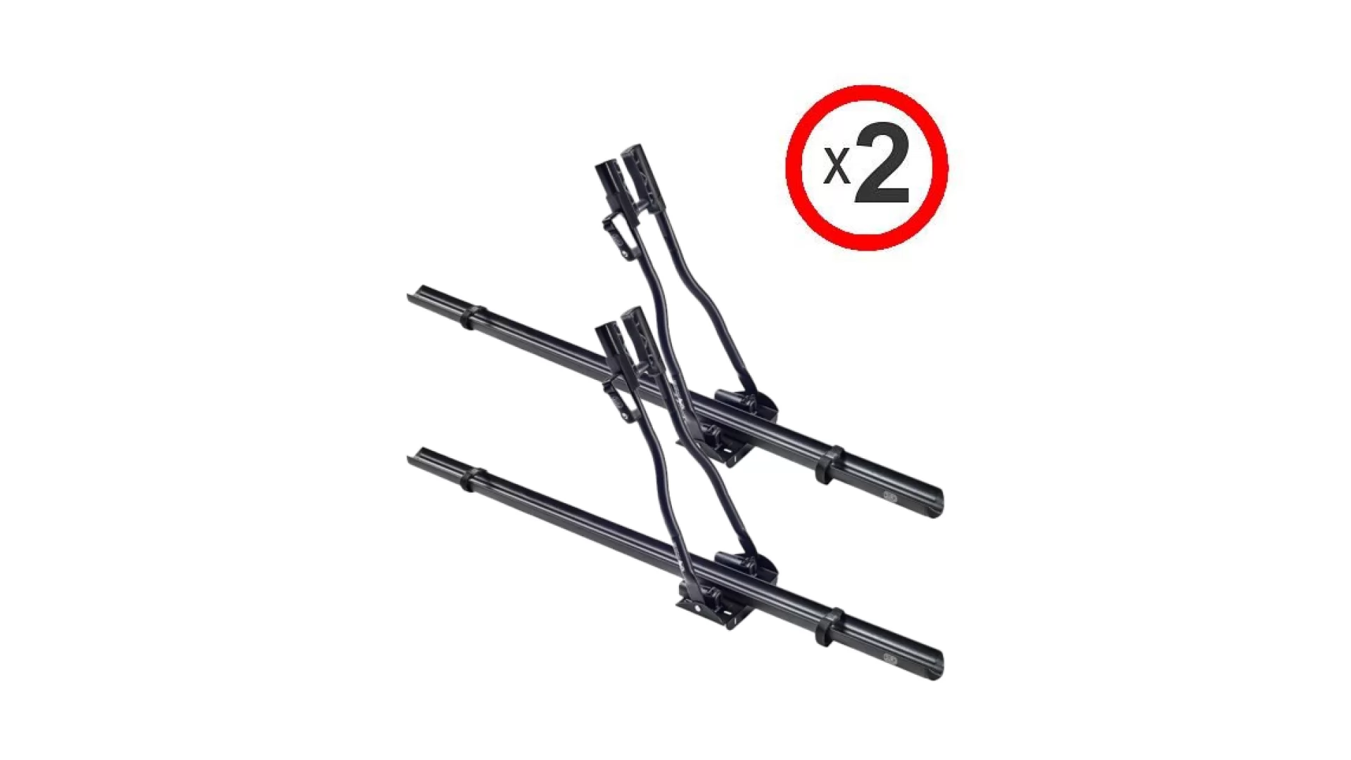 Cruz Race black roof mounted bike carrier x 2 - 940-015
