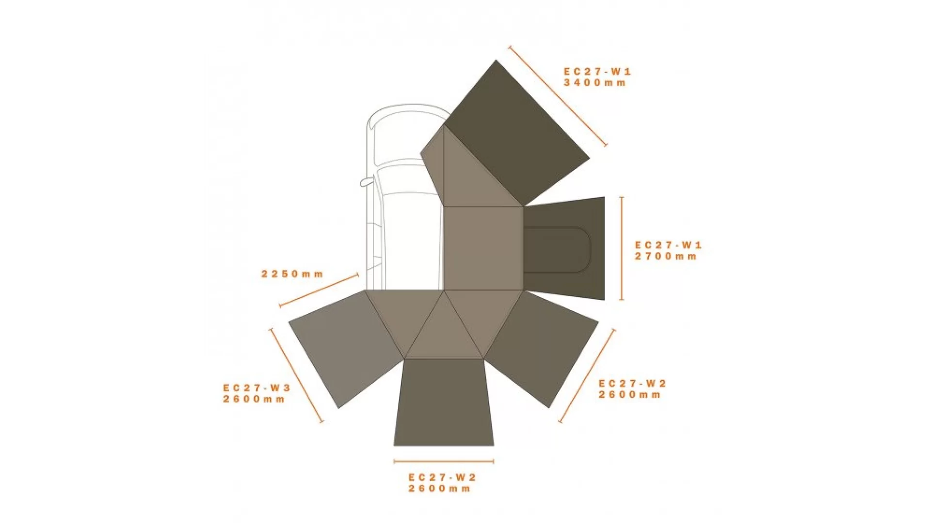 Darche Eclipse 270d Gen 2 Wall 1 Right - T050801743E - View 2