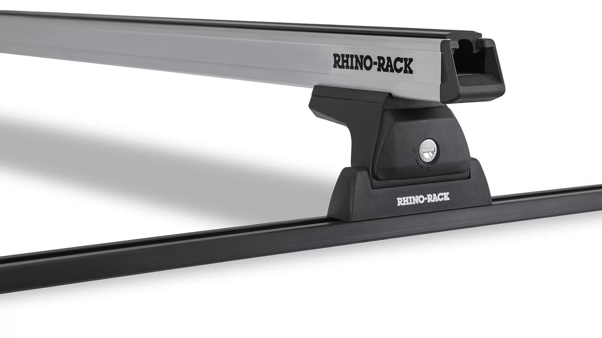 Rhino Rack JA8727 Heavy Duty RLT600 Trackmount Silver 2 Bar Roof Rack