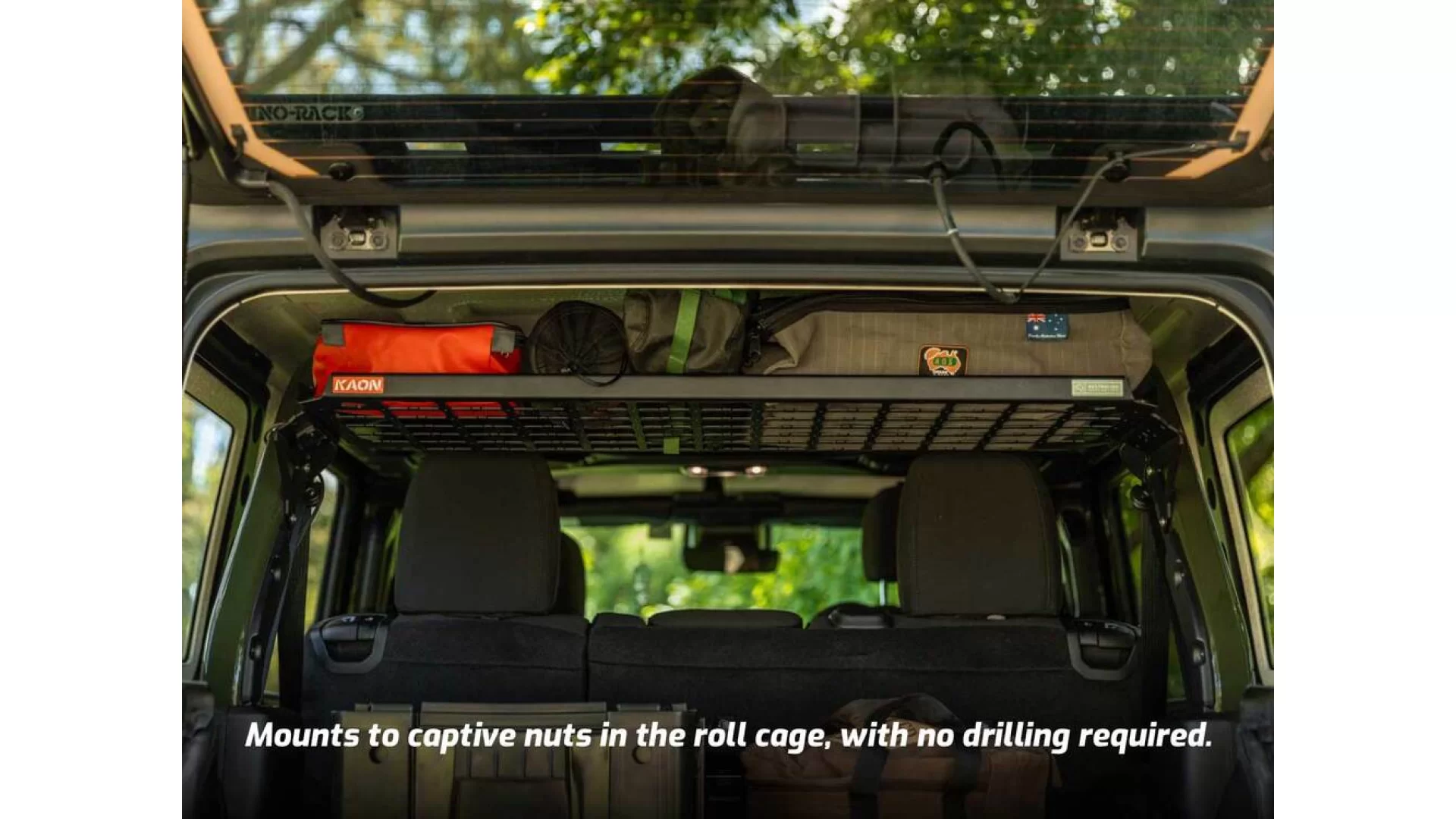 Kaon Standalone Rear Roof Shelf to suit Jeep Wrangler JL 4 Door - KS0608 - View 7