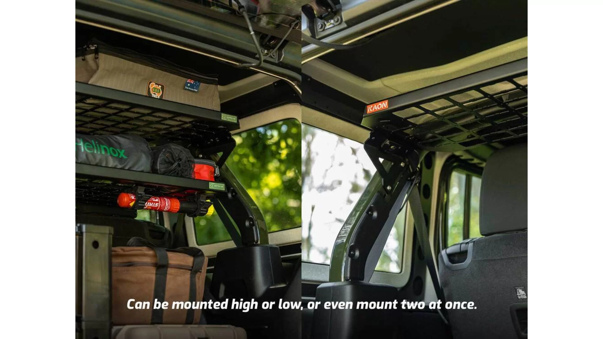 Kaon Standalone Rear Roof Shelf to suit Jeep Wrangler JL 4 Door - KS0608 - View 5