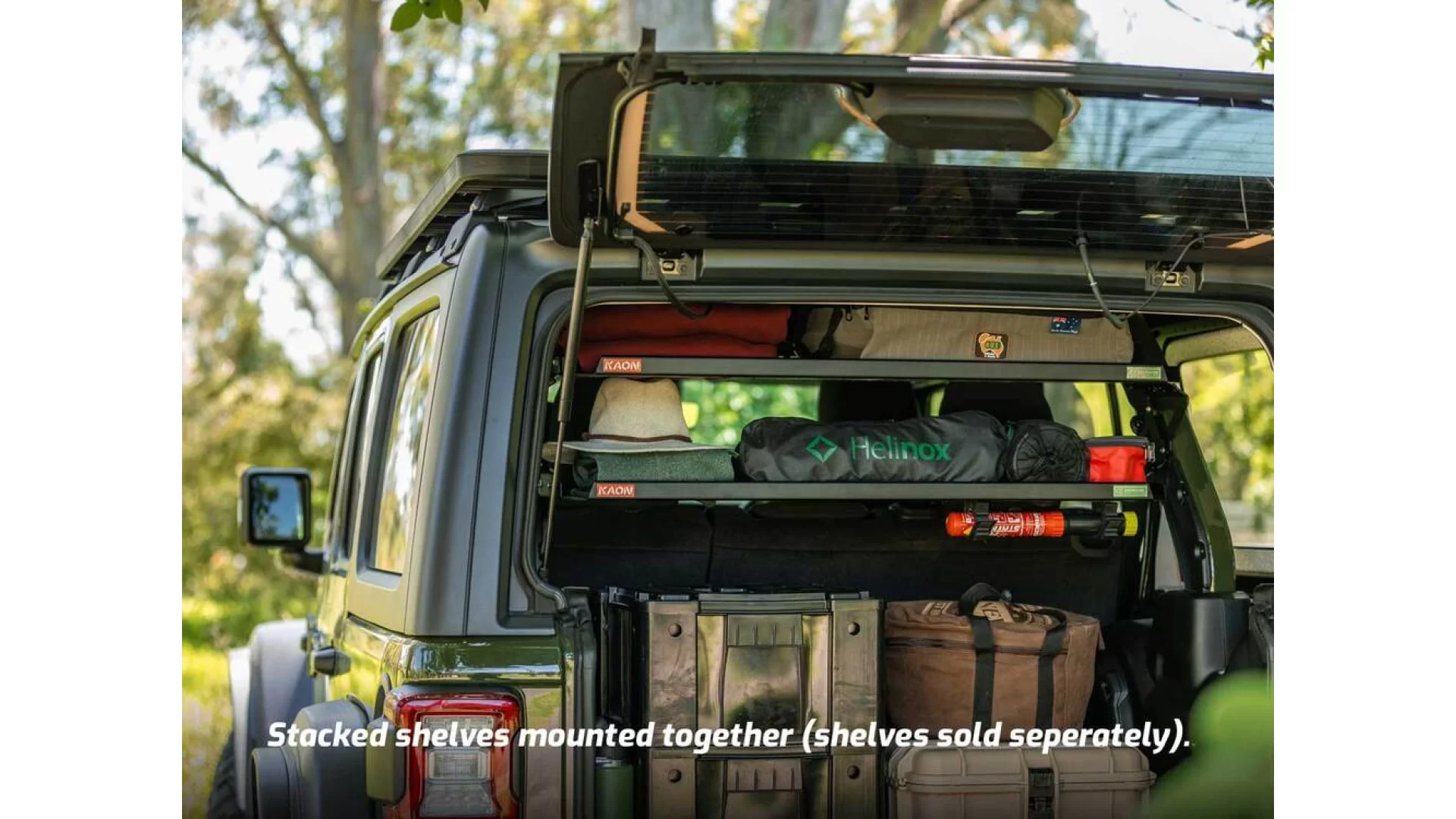 Kaon Standalone Rear Roof Shelf to suit Jeep Wrangler JL 4 Door - KS0608 - View 4