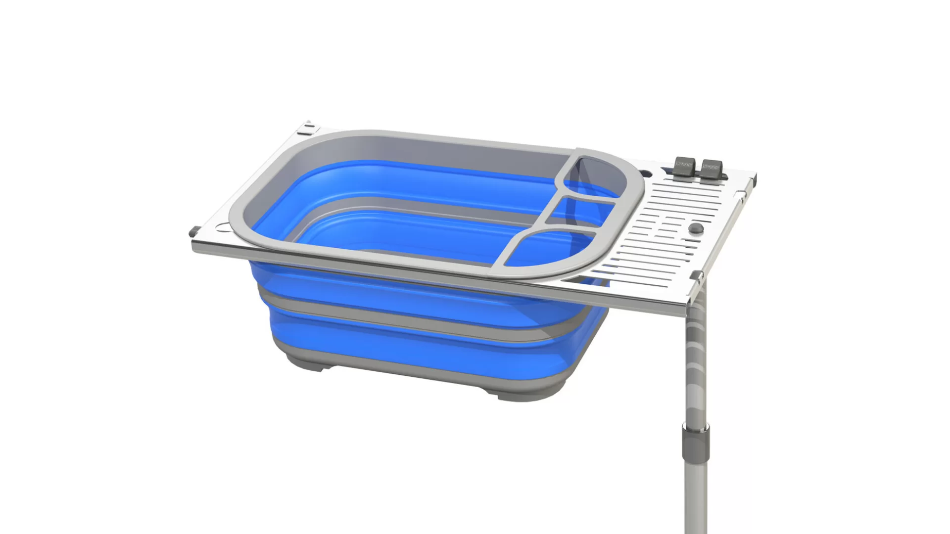 Kaon Kitchenette Extension Natural Stainless To Suit Kaon Tables (KS0708)