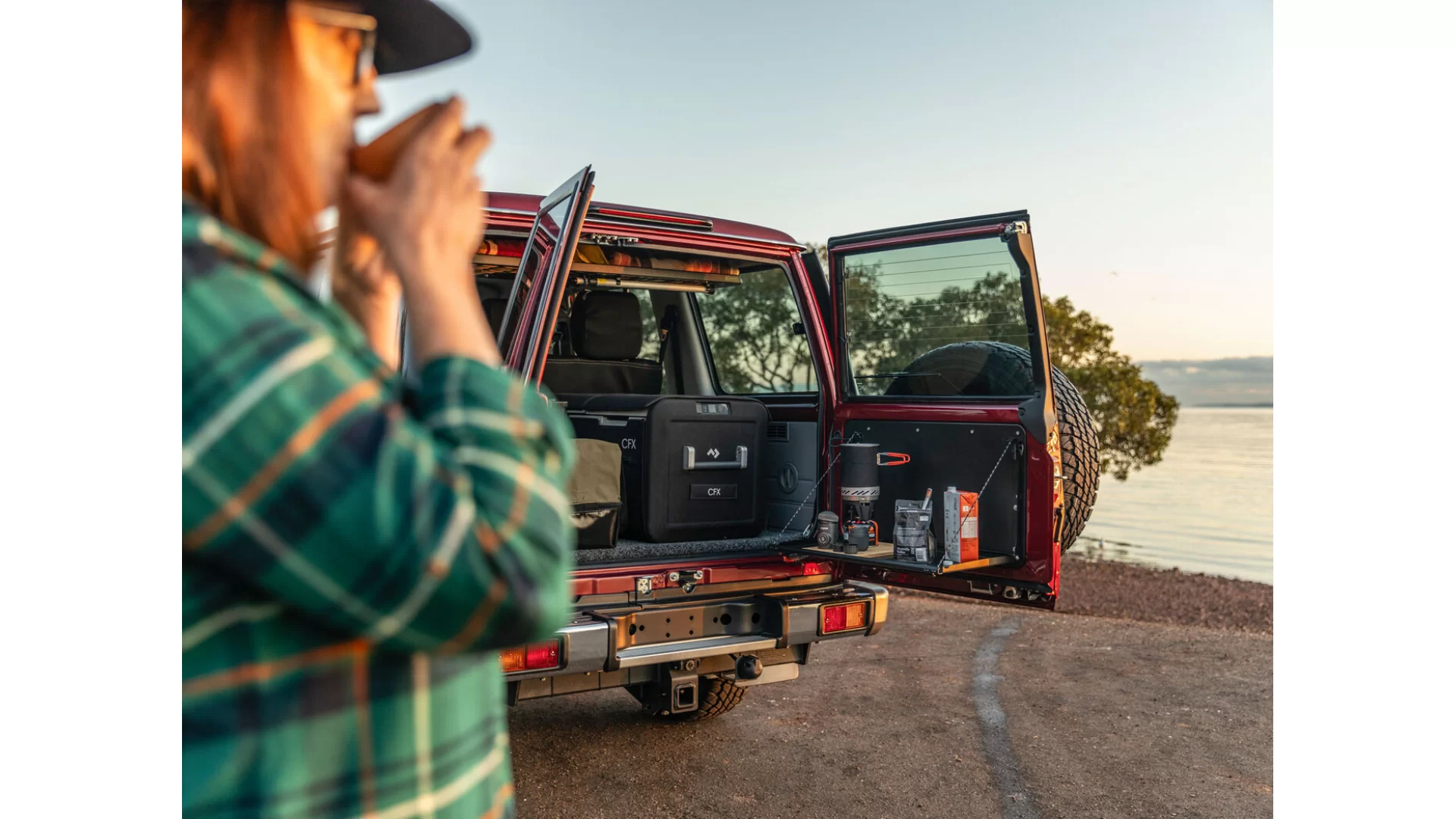 Kaon Rear Door Drop Down Table & Door Cards to suit Toyota LandCruiser 70 Wagon & Troopcarrier - KS0715 - View 2