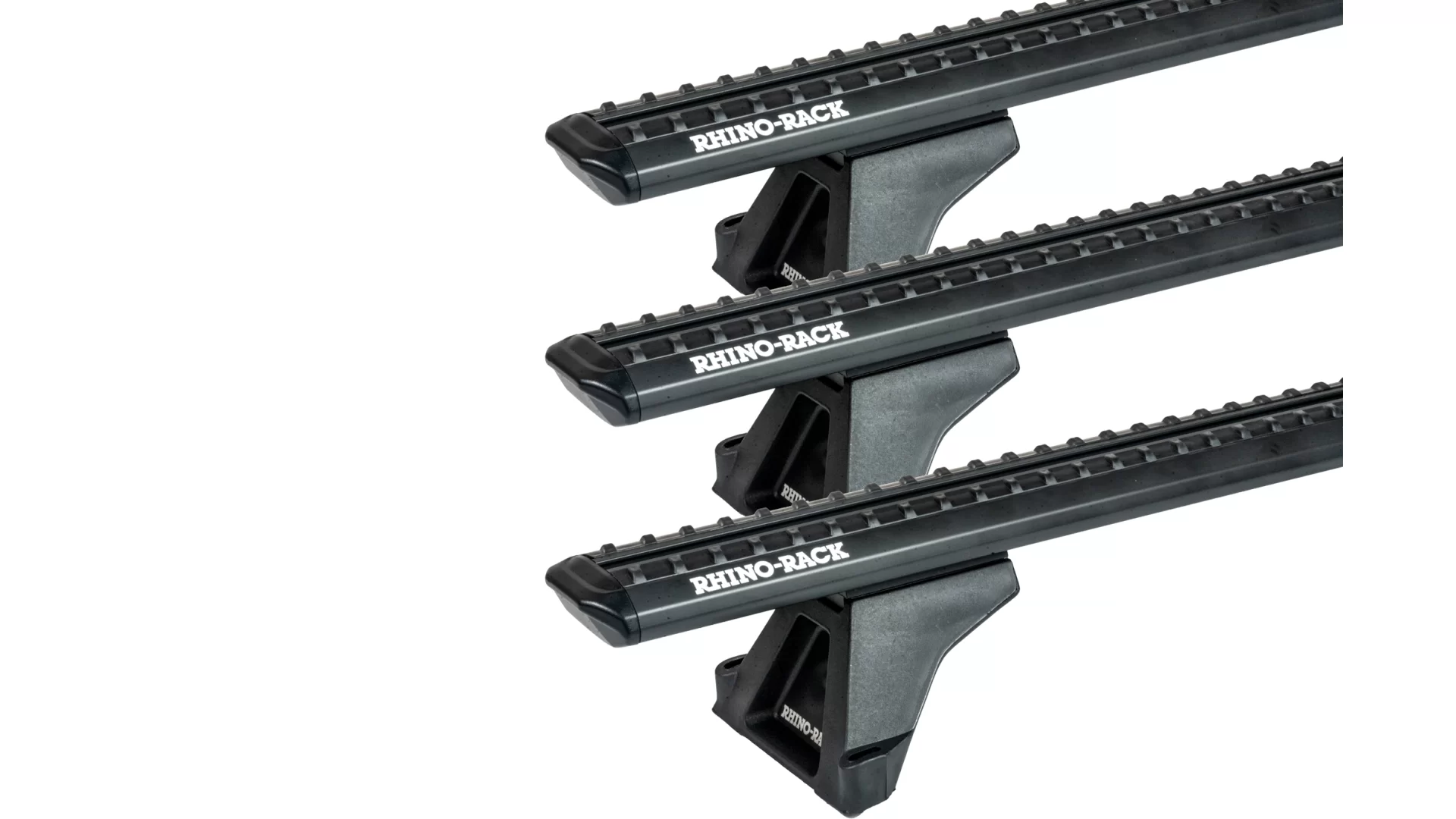 Rhino Rack JC-04753 Sportz RLTF Black 3 Bar Roof Rack for Citroen Berlingo II 4dr SWB with Bare Roof (2008 to 2018) - Factory Point Mount