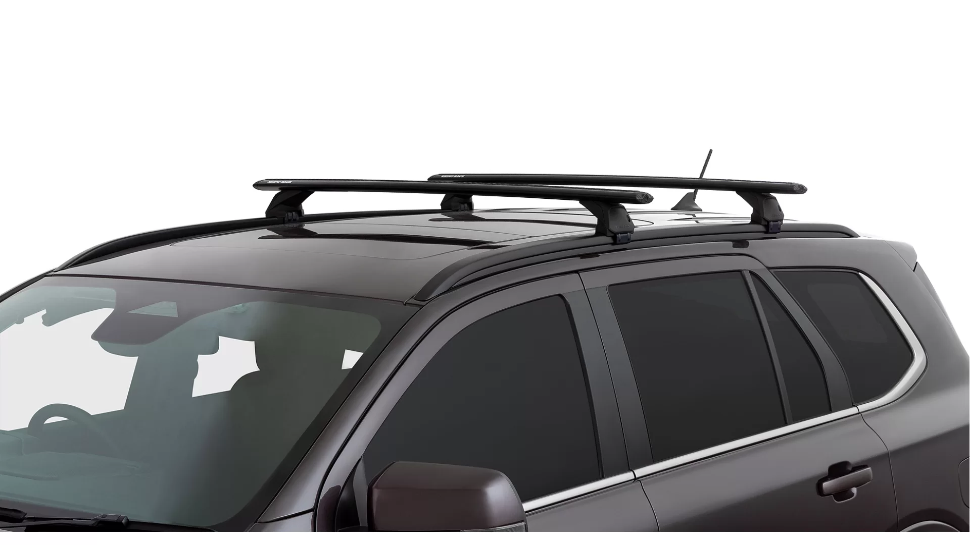 Rhino Rack JC-02134 Vortex RX200-4 Black 2 Bar Roof Rack for Hyundai Tucson NX 5dr SUV with Flush Roof Rail (2020 onwards) - Flush Rail Mount