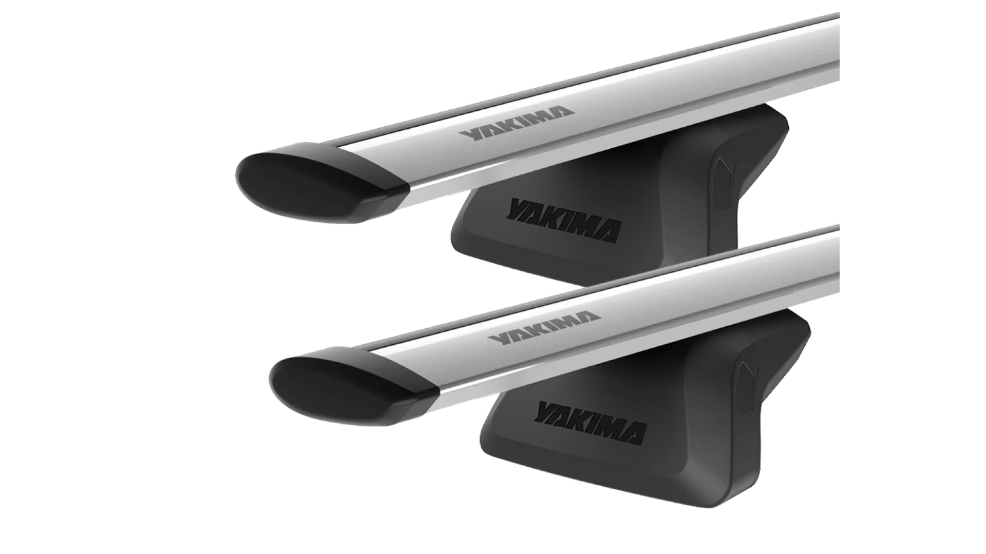 Yakima JetStream Silver 2 Bar Roof Rack for Lexus RX 300-450 5dr SUV with Flush Roof Rail (2015 to 2019) - Flush Rail Mount