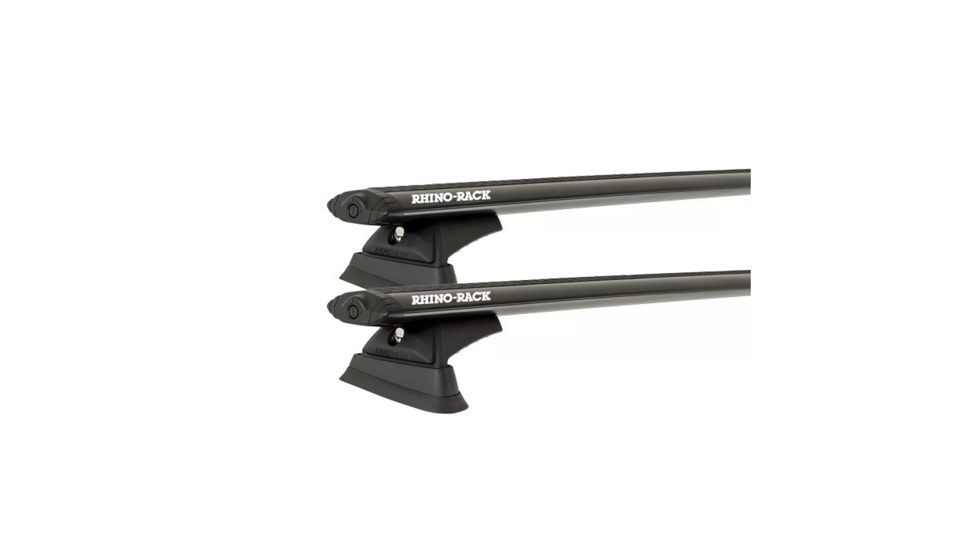 Rhino Rack JB0026 Vortex RCL Trackmount Black 2 Bar Roof Rack for DAIHATSU Handivan 2dr Van with Bare Roof (1999 to 2002)