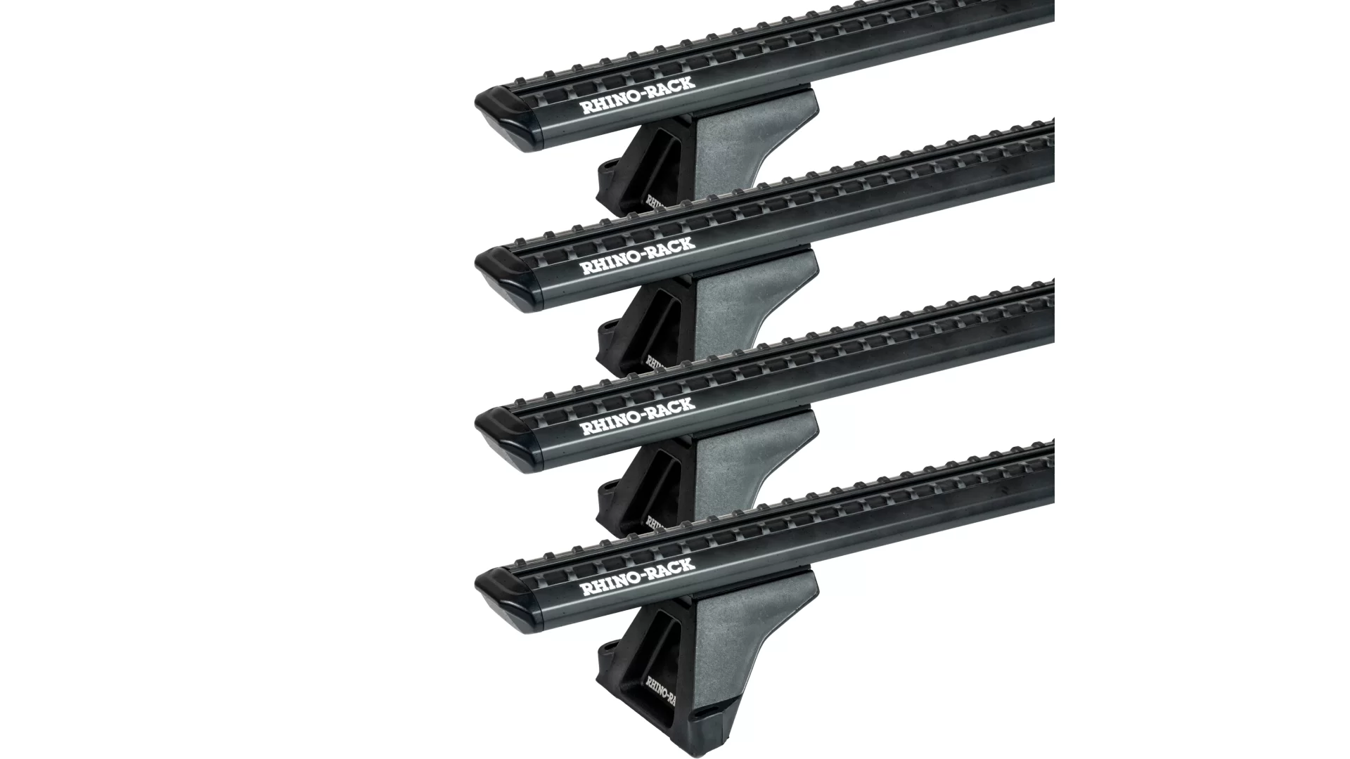 Rhino Rack JC-05312 Sportz RLTF Black 4 Bar Roof Rack for Mercedes Benz Sprinter NCV3 4dr MWB Low Roof with Factory Mounting Point (2006 to 2018) - Factory Point Mount