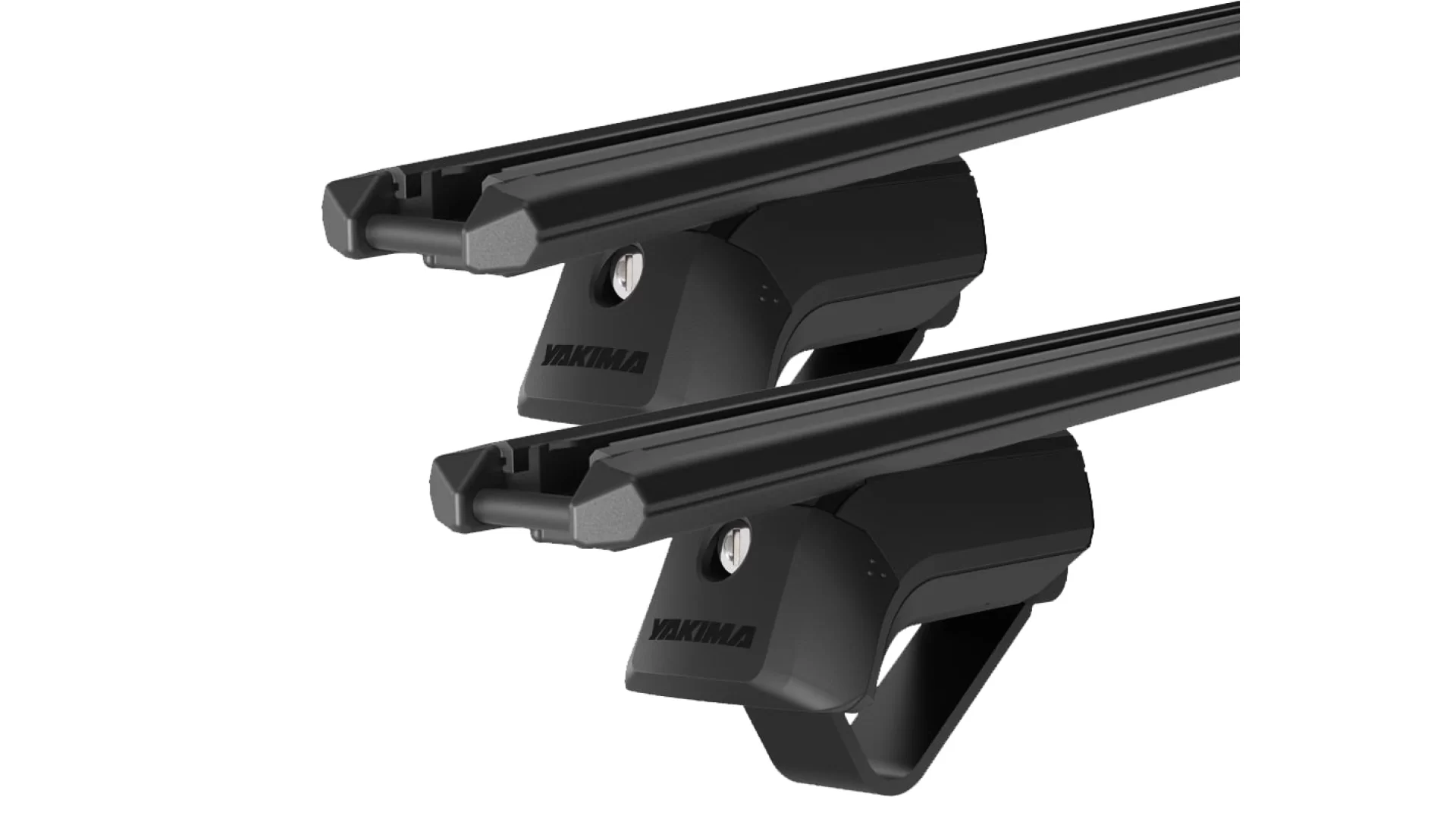 Yakima TrimHD Thru bar Black 2 Bar Roof Rack for GREAT WALL Steed Double Cab 4dr Ute with Raised Roof Rail (2016 onwards)