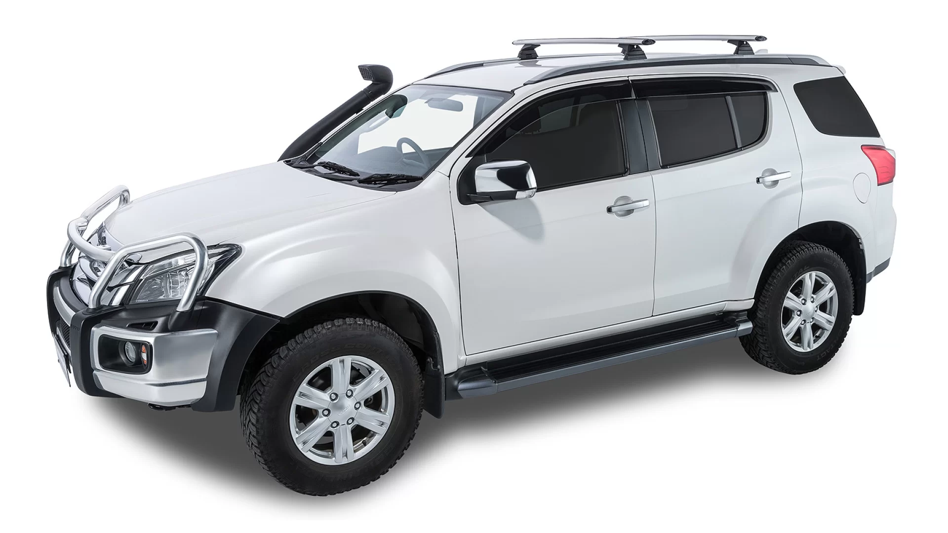 Rhino Rack JA9670 - Vortex RCL Silver 2 Bar Roof Rack for ISUZU MU-X 5dr SUV from 2013