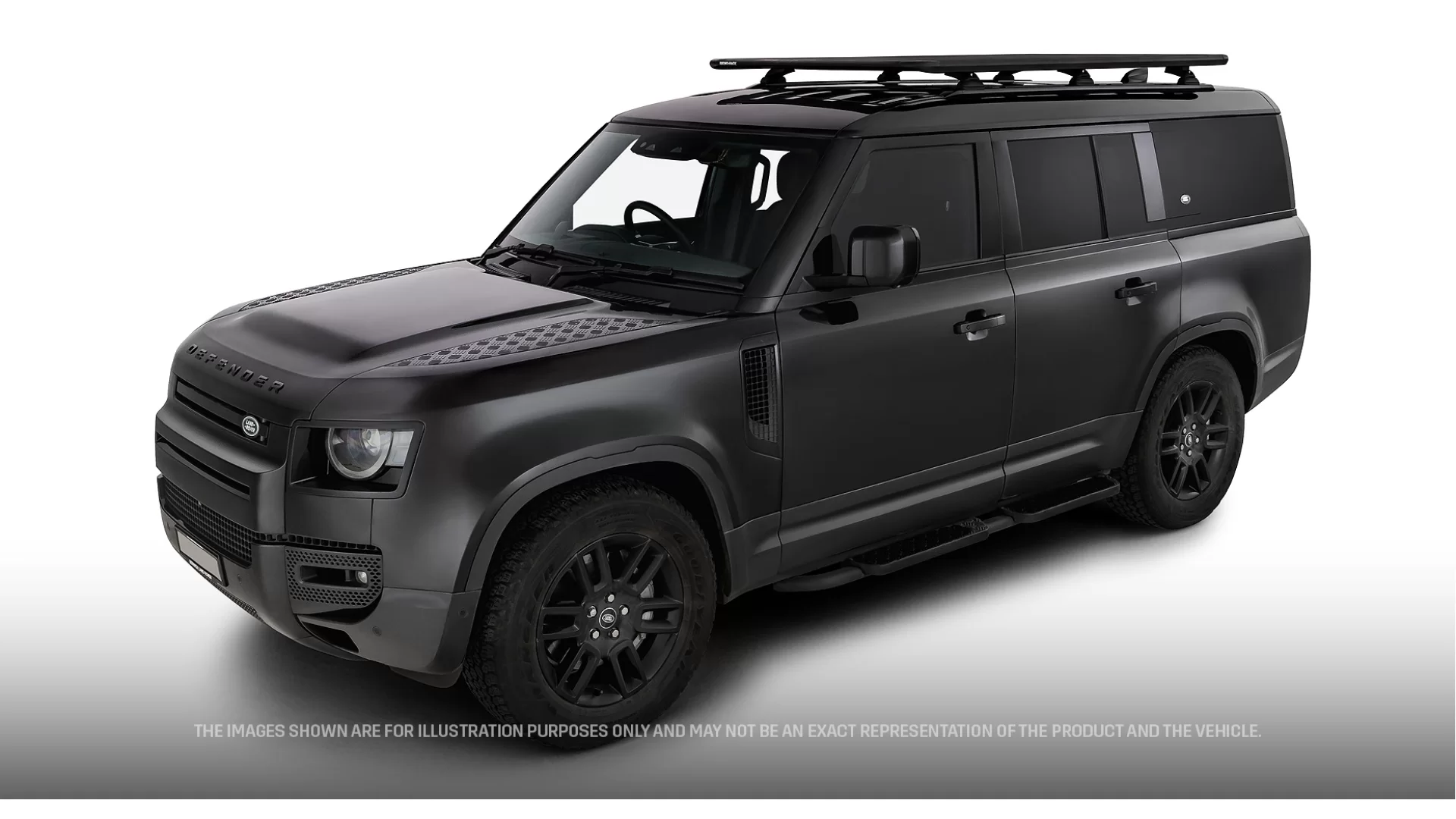 Rhino Rack JC-01930 Pioneer 6 Platform (2100mm x 1240mm) with RCL Legs for Land Rover Defender 90 Gen2 3dr SUV with Factory Fitted Track (2020 onwards) - Factory Point Mount