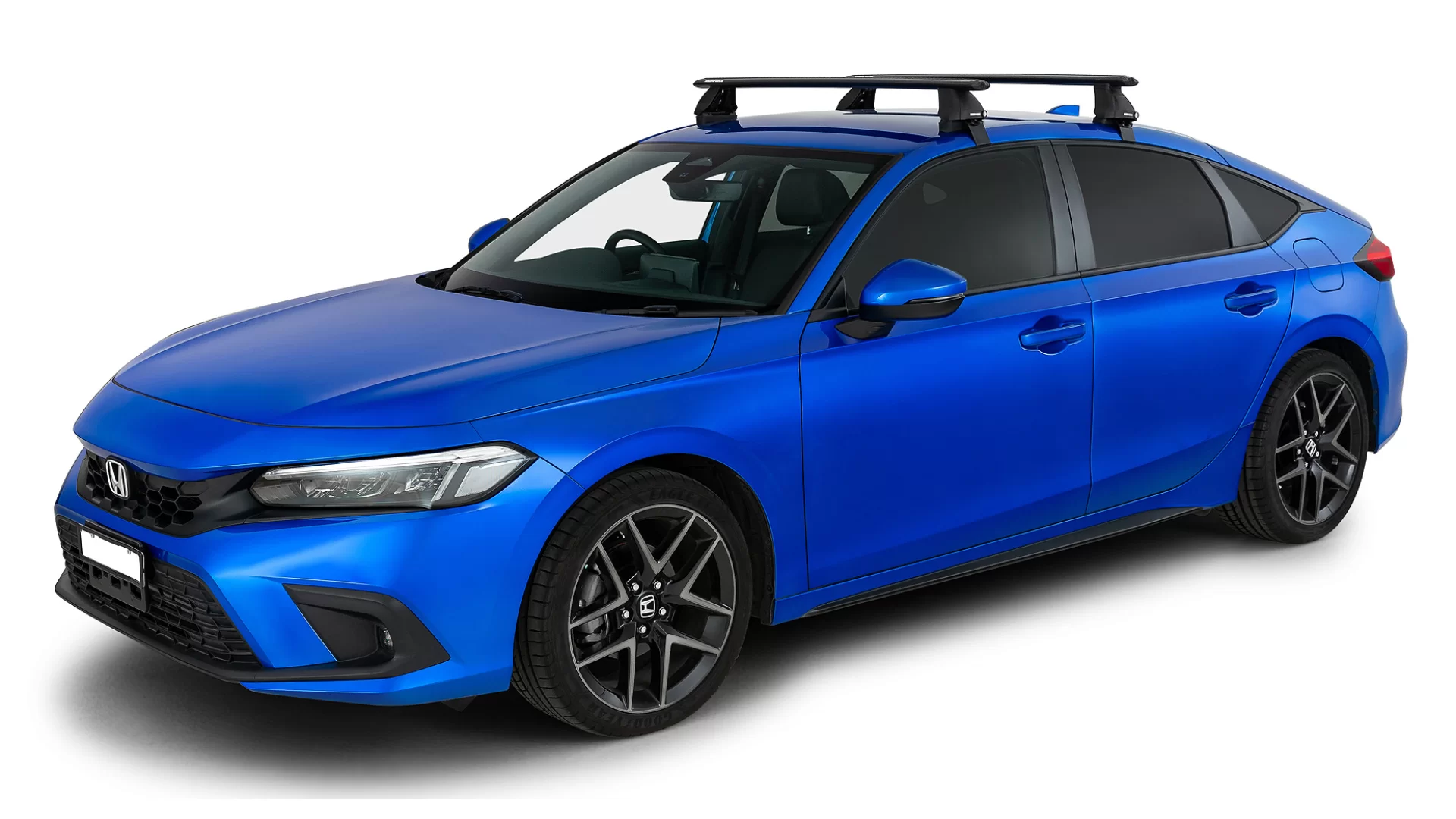 Rhino Rack JC-02094 Vortex 2500 Black 2 Bar Roof Rack for Honda Civic 5dr Hatch with Bare Roof (2022 onwards) - Clamp Mount