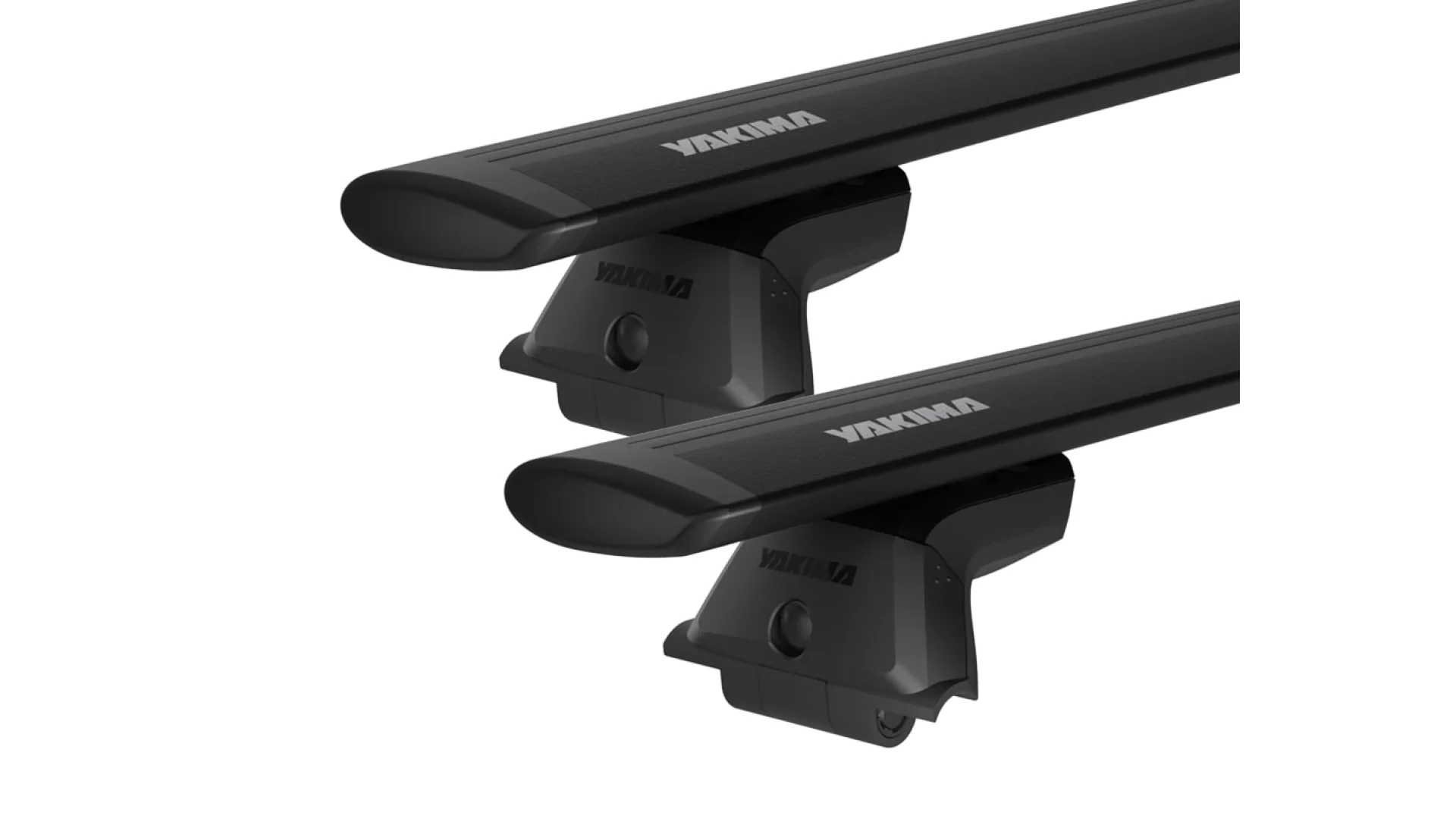 Yakima JetStream Thru bar Black 2 Bar Roof Rack for MAZDA CX-3 5dr SUV with Factory Mounting Point (2015 to 2021)