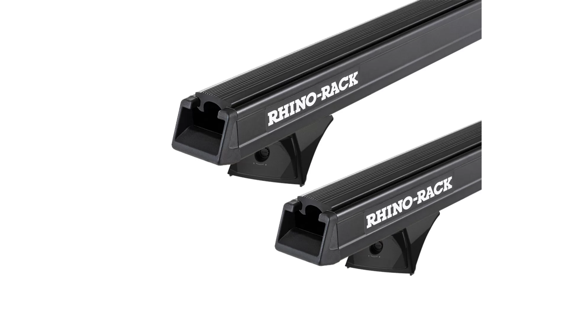 Rhino Rack JC-03354 Heavy Duty RX300H Black 2 Bar Roof Rack for Isuzu D-Max LS-M/LS-U/SX 4dr Ute with Bare Roof (2020 onwards) - Factory Point Mount