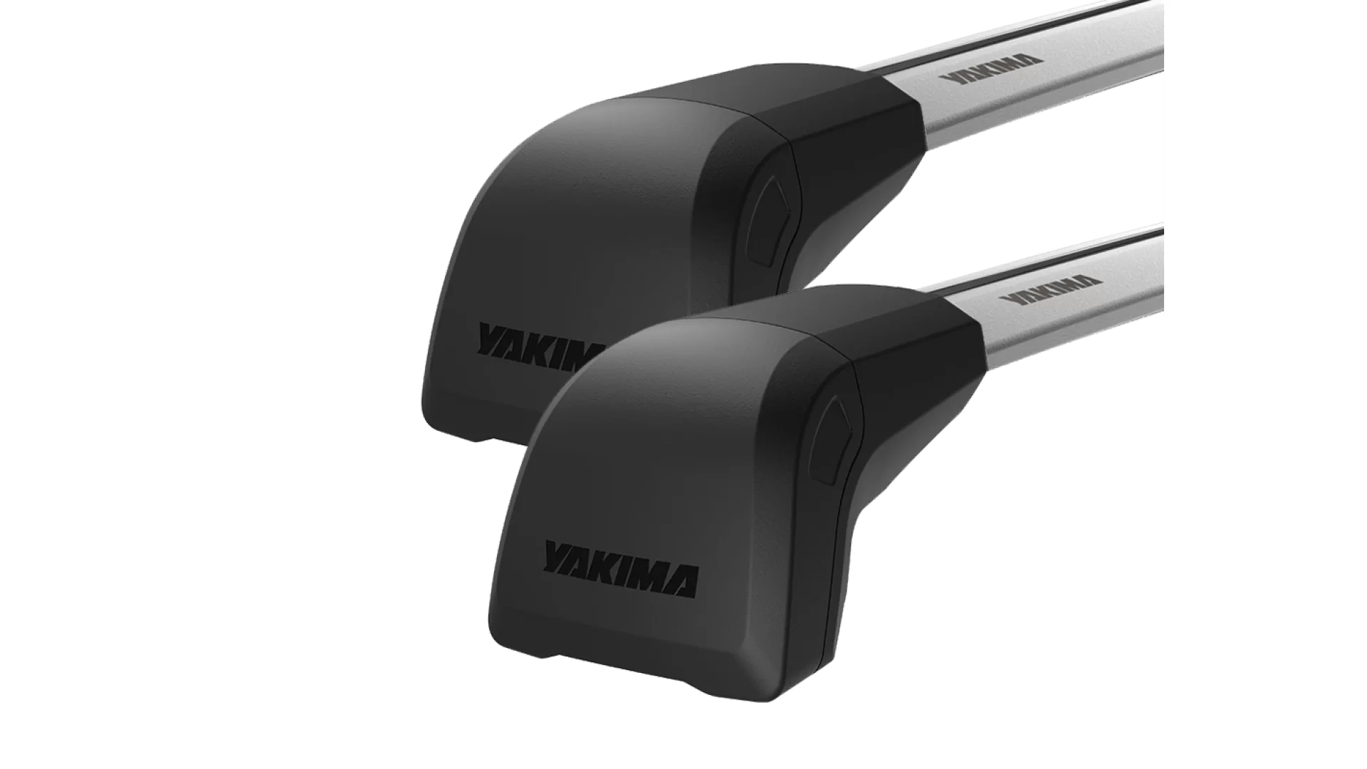 Yakima JetStream FX Silver 2 Bar Roof Rack for Lexus IS 4dr Sedan with Bare Roof (2005 to 2013) - Clamp Mount