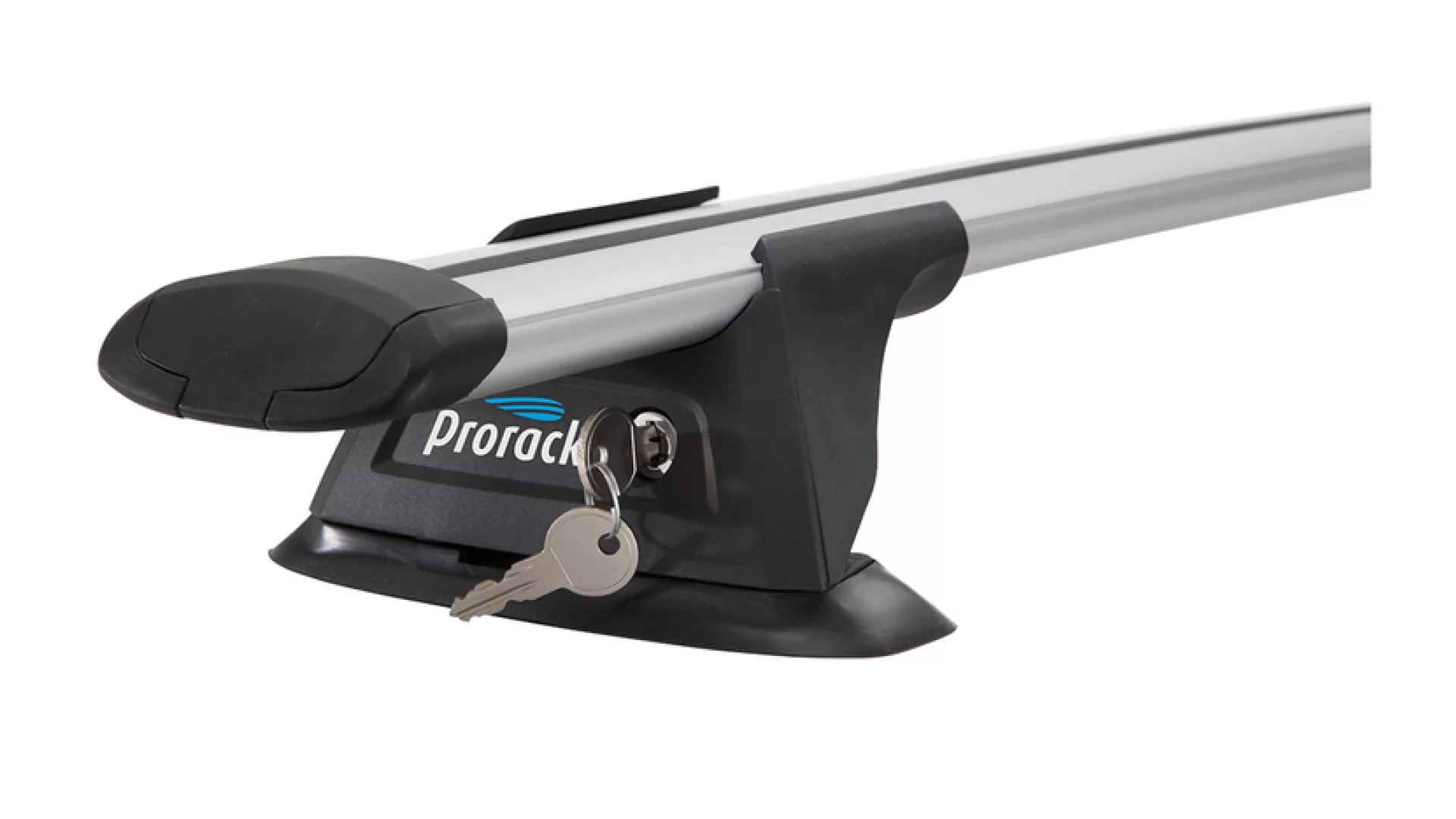 Prorack Aero Through Silver 1 Bar Roof Rack for Ford Ranger P703 2dr Ute with Bare Roof (2022 onwards) - Clamp Mount