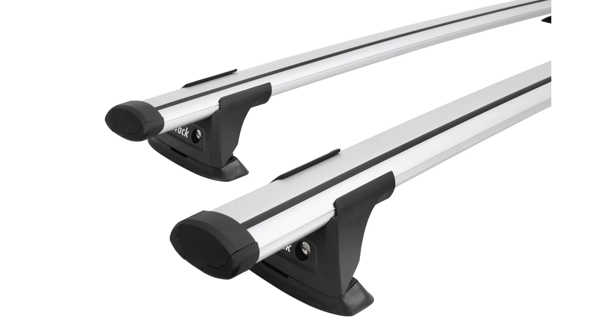 Prorack Aero Through Silver 2 Bar Roof Rack for JEEP Renegade 5dr SUV with Raised Roof Rail (2015 onwards)