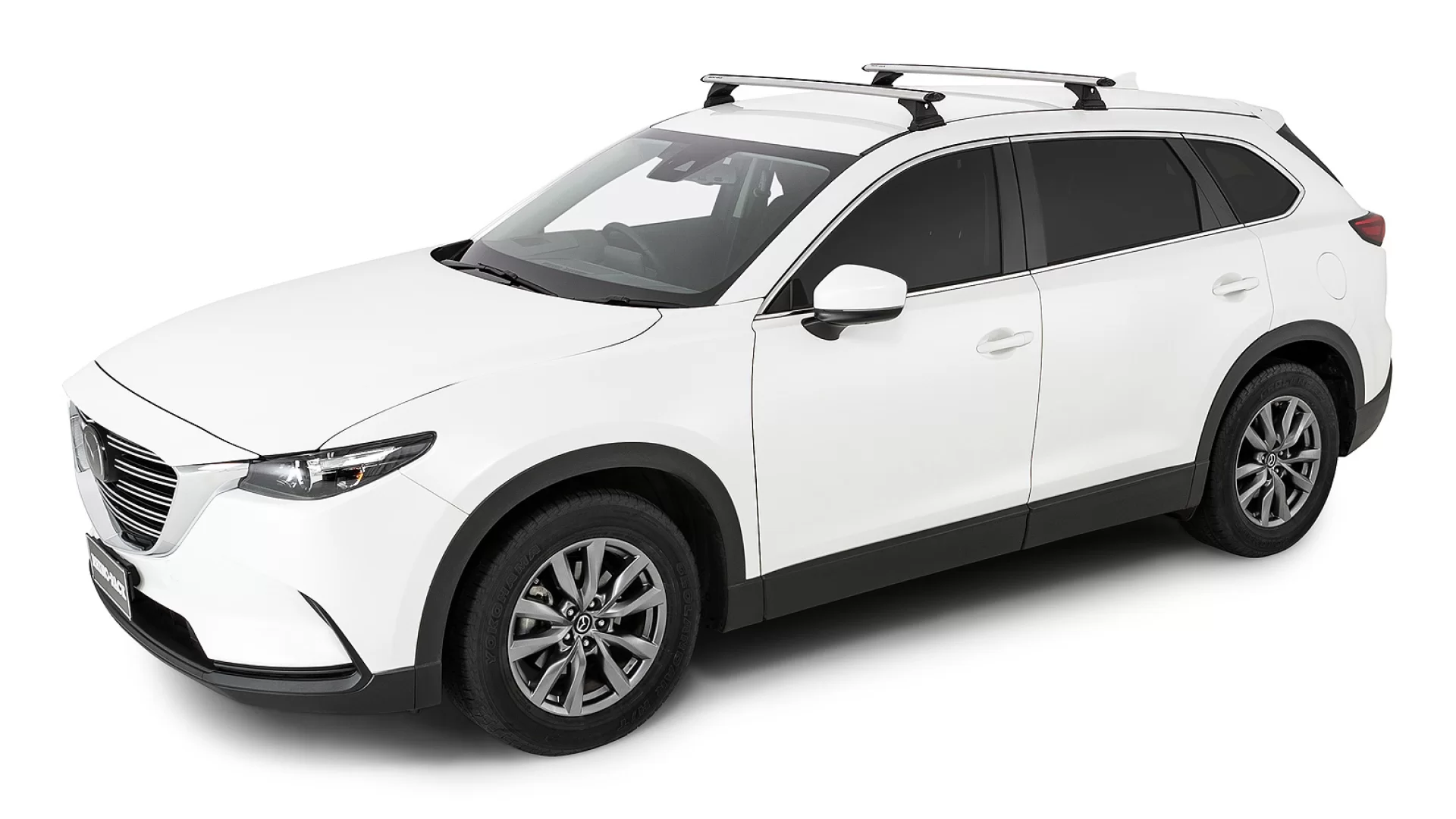 Rhino Rack JB0799 - Vortex RCH Silver 2 Bar Roof Rack for MAZDA CX-9 5dr SUV from 2016