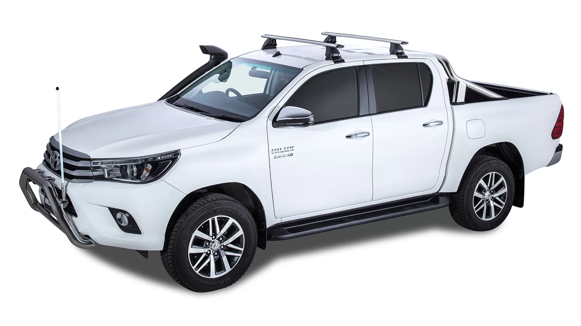 Vortex 2500 Silver 2 Bar Roof Rack | Rhino-Rack