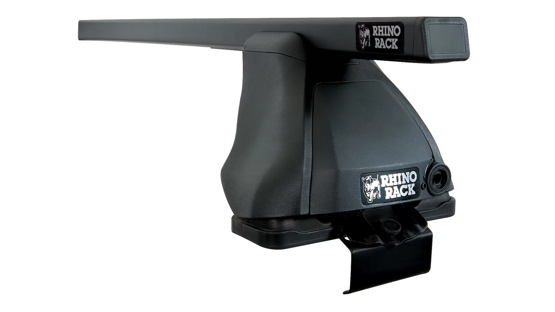 Rhino Rack JA0459 Euro 2500 Black 2 Bar Roof Rack for Jeep Grand Cherokee WK2 Steel Rails 5dr SUV with Flush Roof Rail (2011 onwards) - Clamp Mount