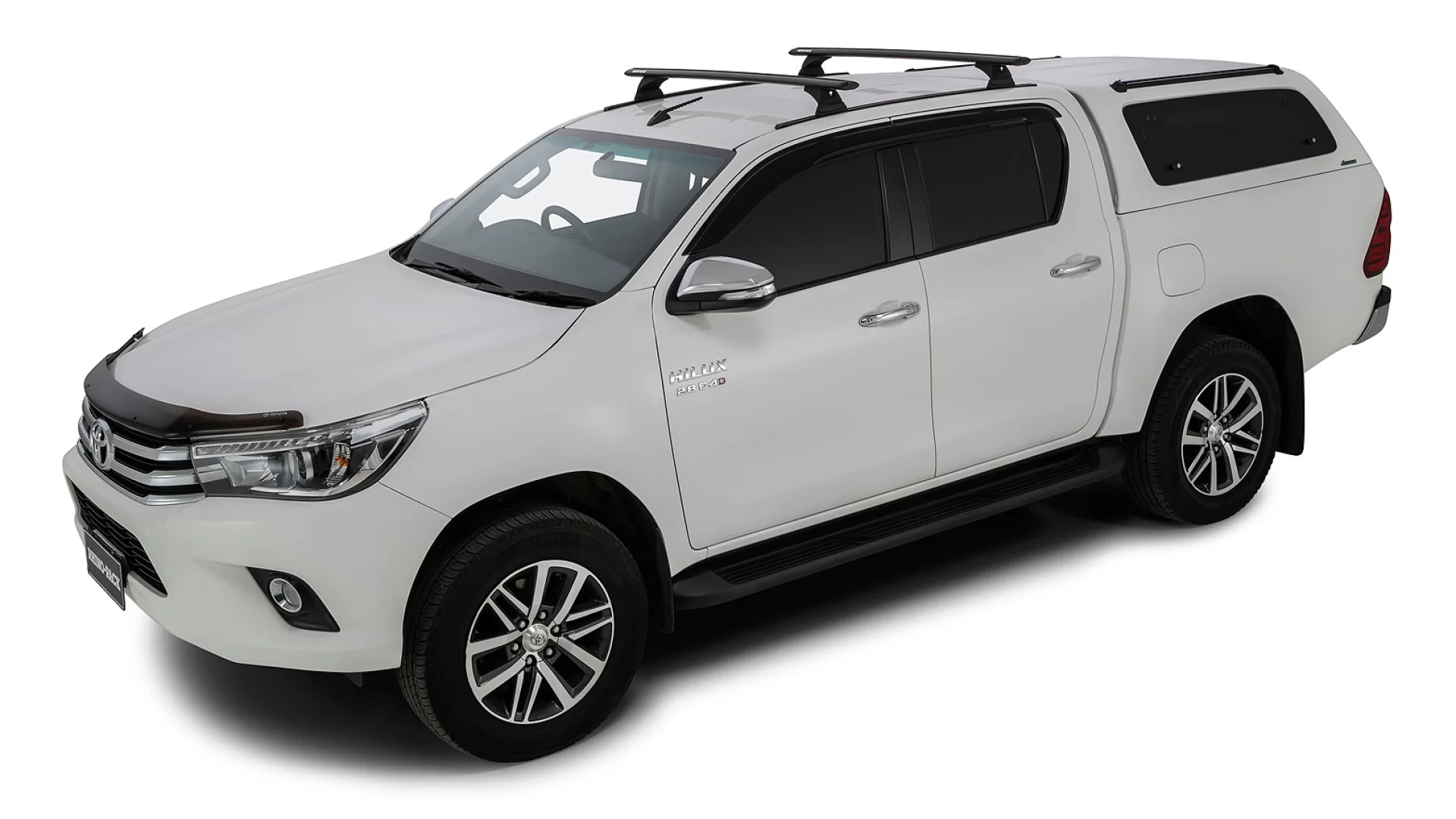 Rhino Rack JB0950 - Vortex RCH Trackmount Black 2 Bar Roof Rack for TOYOTA Hilux 4dr 4dr Ute from 2015