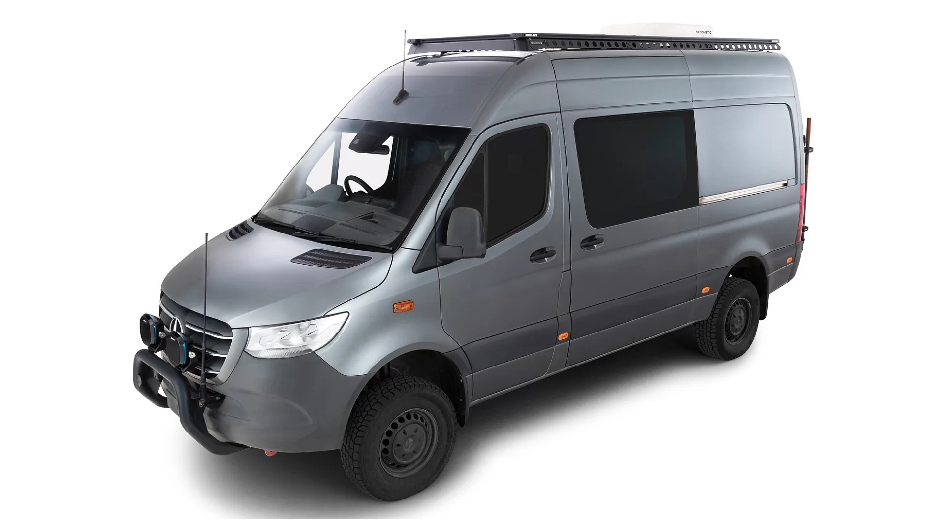 Rhino Rack JC-01936 Mercedes Benz Sprinter Overlanding Kit for Mercedes Benz Sprinter VS30 4dr MWB High Roof with Factory Fitted Track (2019 onwards) - Factory Point Mount