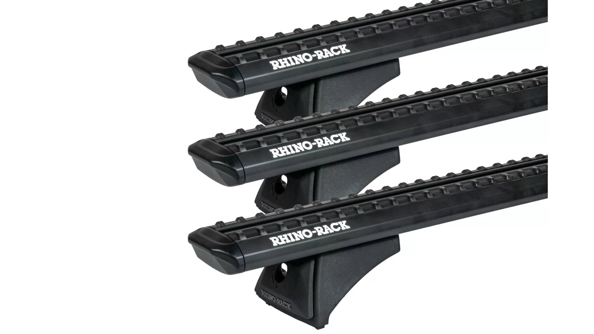 Rhino Rack JC-05286 Sportz RCH Black 3 Bar Roof Rack suits Toyota Hiace H300 4dr SLWB High roof with Factory Mounting Point (2019 onwards) - Factory Point Mount