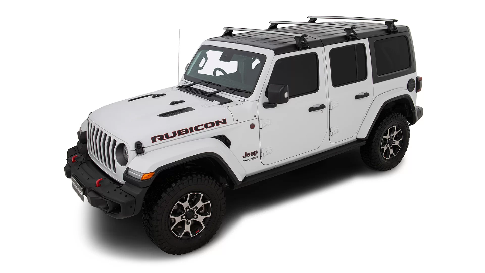 Rhino Rack JB0102 - Vortex RL110 Silver 3 Bar Roof Rack for JEEP Wrangler 5dr SUV from 2019