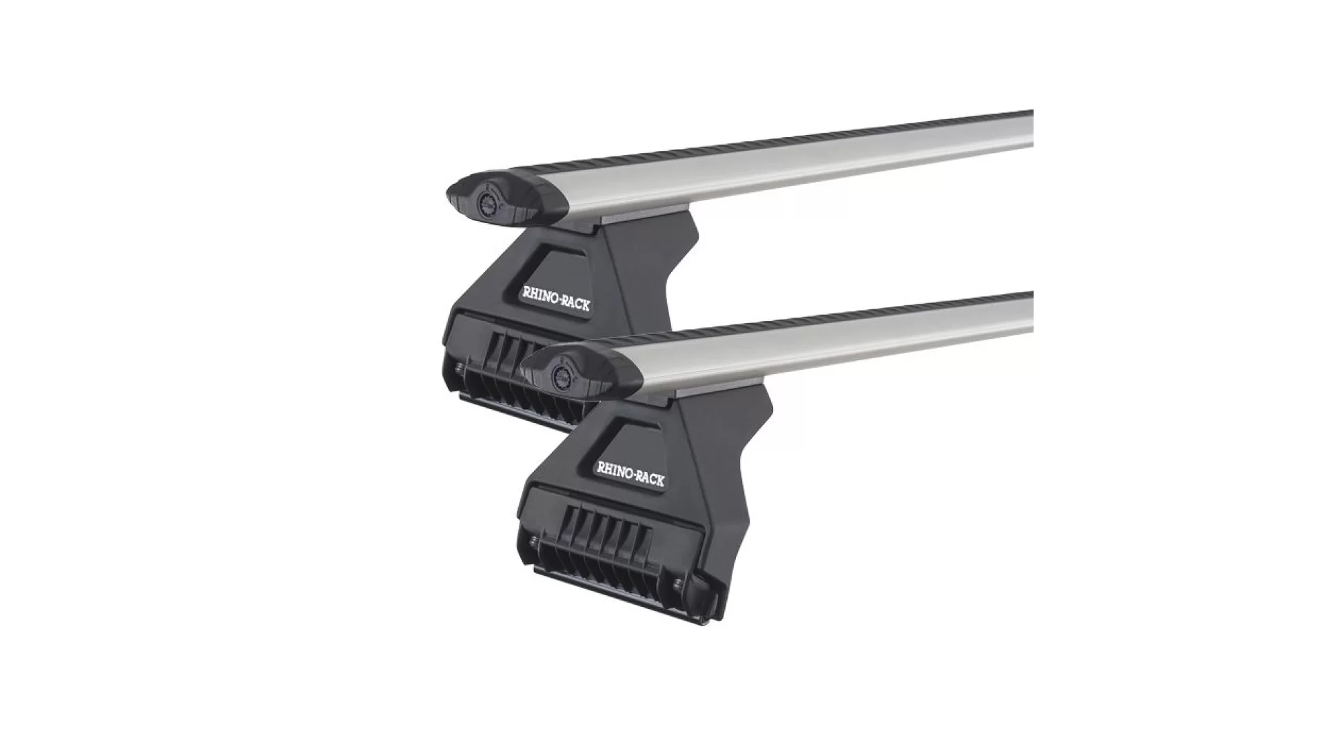 Rhino Rack JA2617 Vortex RL110 Silver 2 Bar Roof Rack for MAZDA B Series 4dr Ute with Rain Gutter (1992 to 1999)