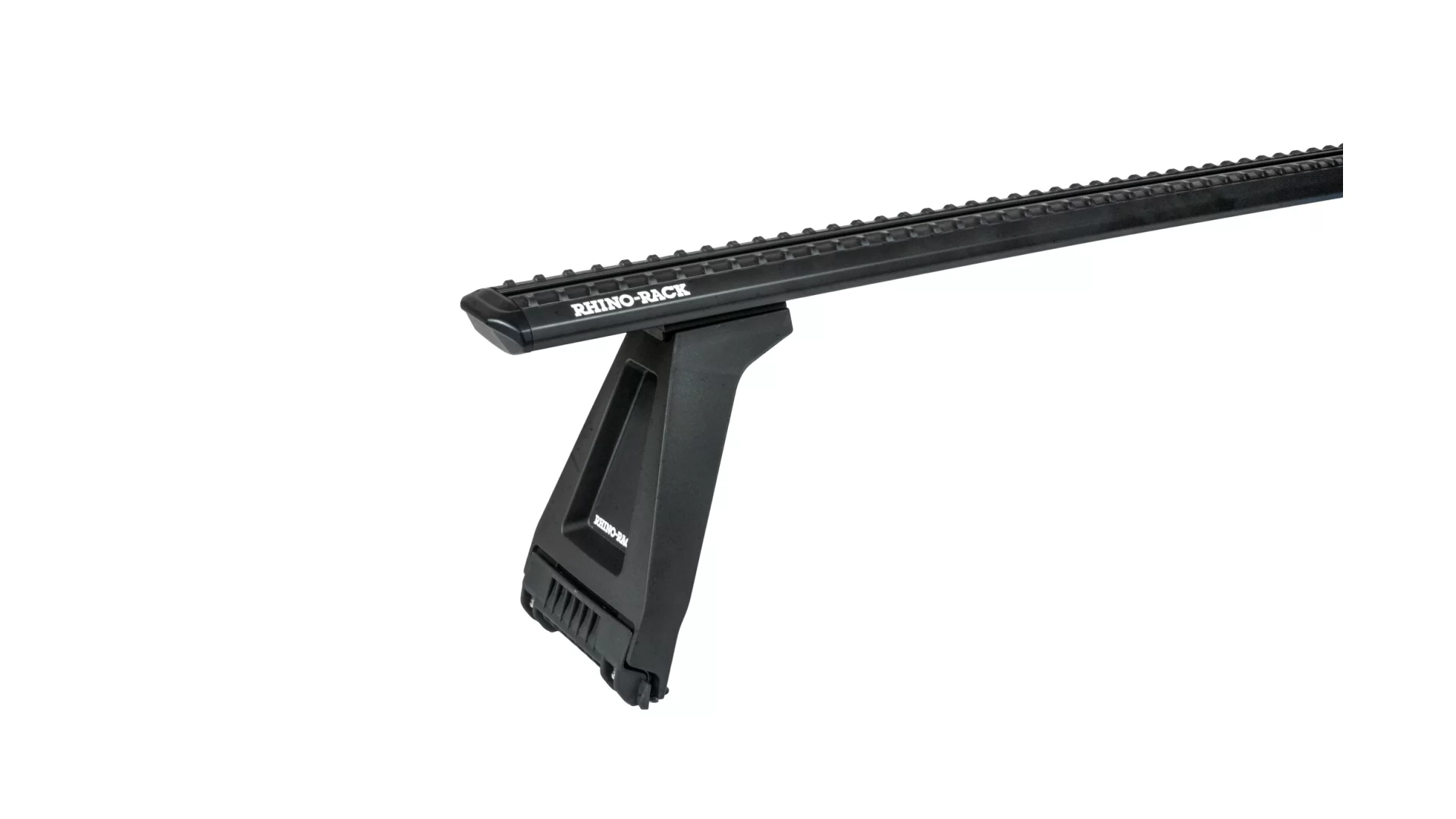 Rhino Rack JC-05256 Sportz RL210 Black 1 Bar Roof Rack suits Toyota Hiace H200 4dr SLWB High roof with Rain Gutter (2005 to 2019) - Gutter Mount