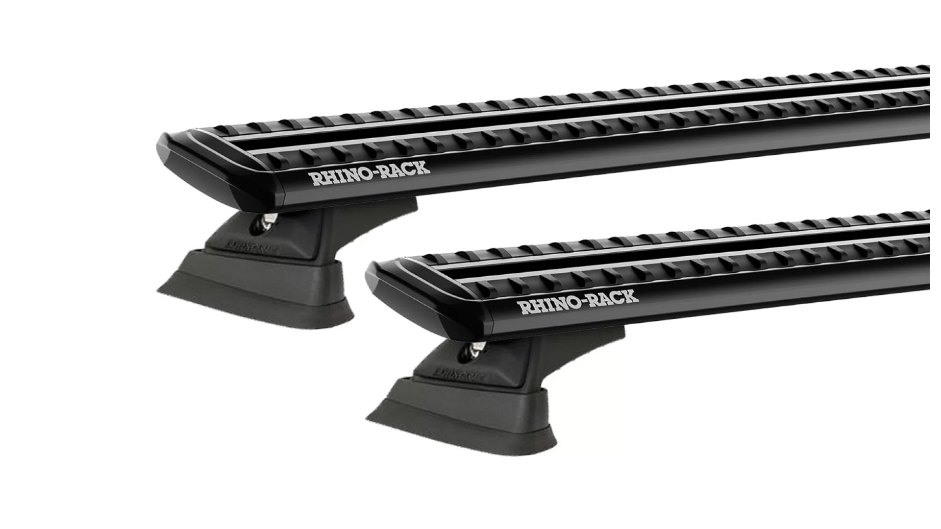 Rhino Rack JC-04027 Sportz RCL Trackmount Black 2 Bar Roof Rack for Honda HR-V GH 5dr SUV with Bare Roof (1999 to 2002) - Track Mount