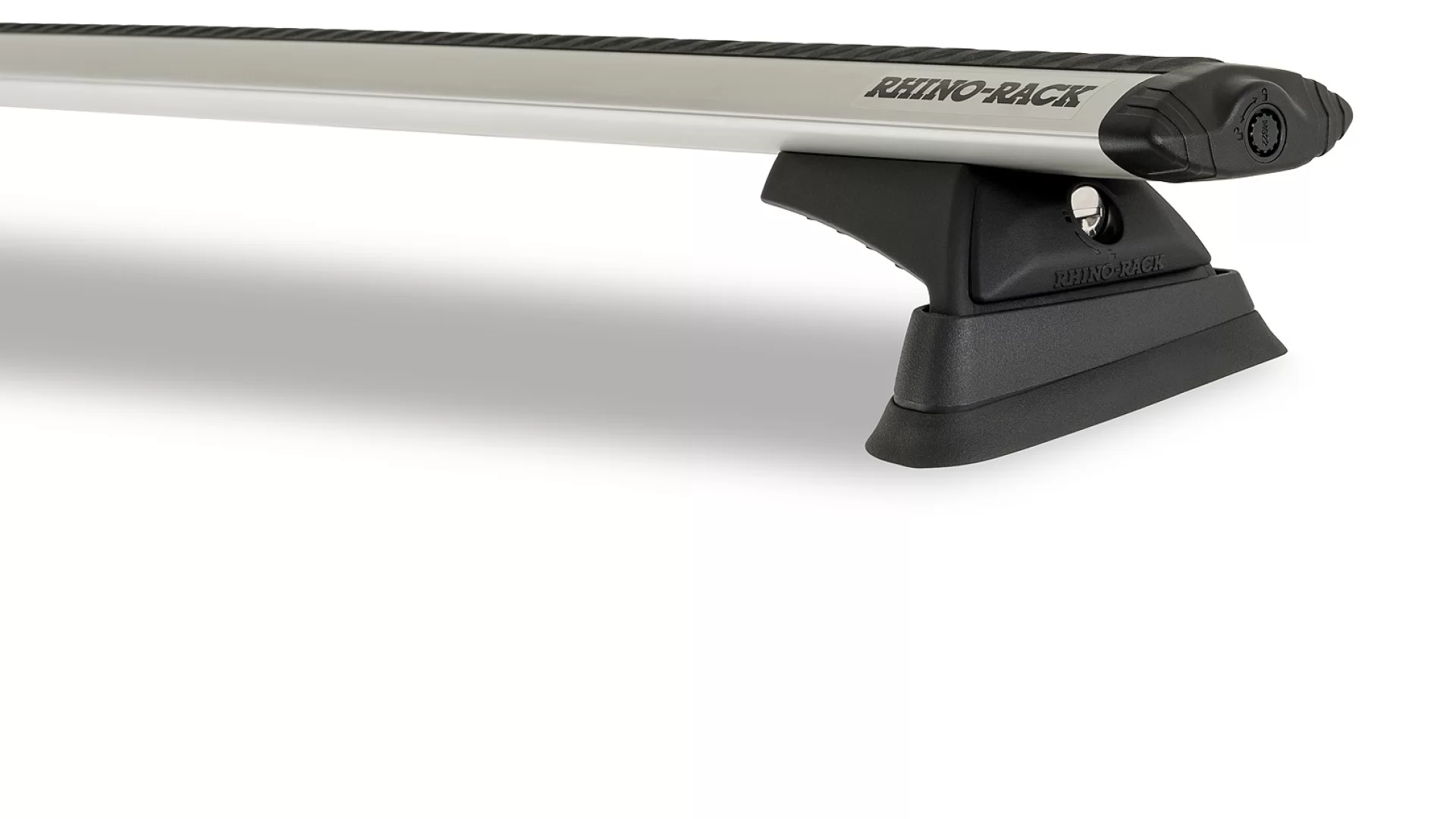 Rhino Rack JA9926 Vortex RCL Ditch Mount Silver 2 Bar Roof Rack for Mitsubishi Lancer Evo X 4dr Sedan with Bare Roof (2007 to 2015) - Factory Point Mount